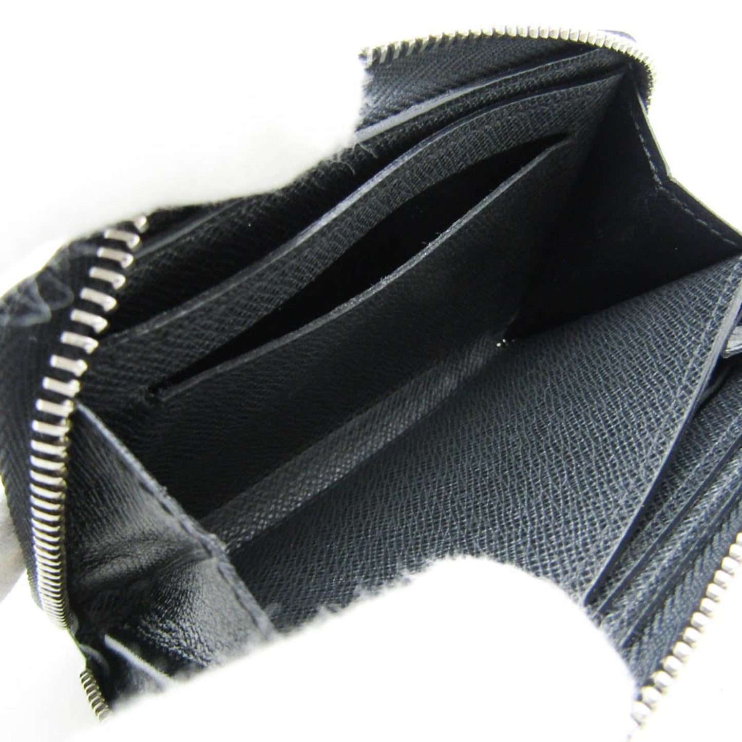 Louis Vuitton Black Leather Zippy Coin Purse