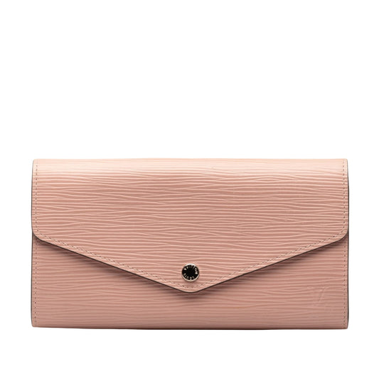 Louis Vuitton Pink Leather Portefeuille Sarah