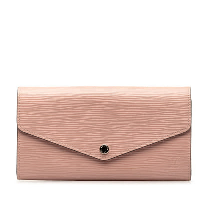 Louis Vuitton Pink Leather Portefeuille Sarah