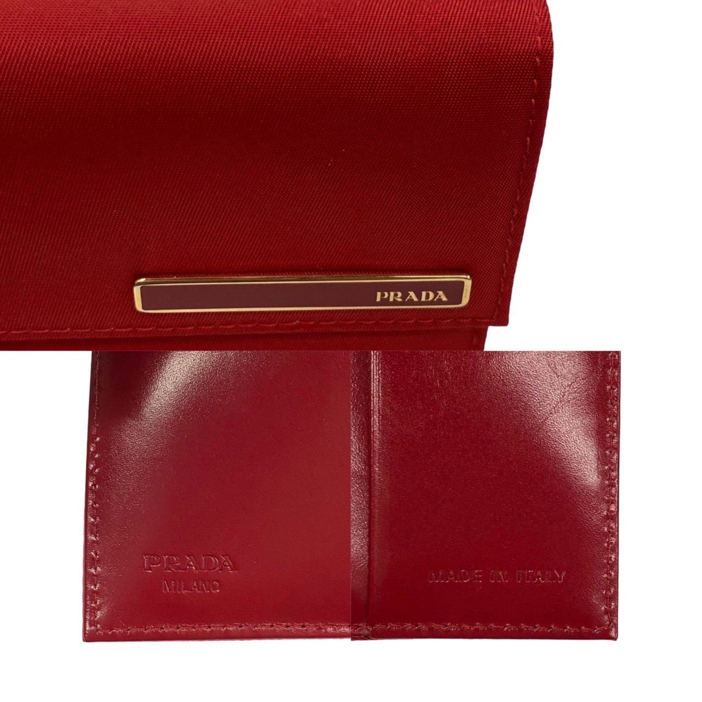 Prada Red Leather Saffiano