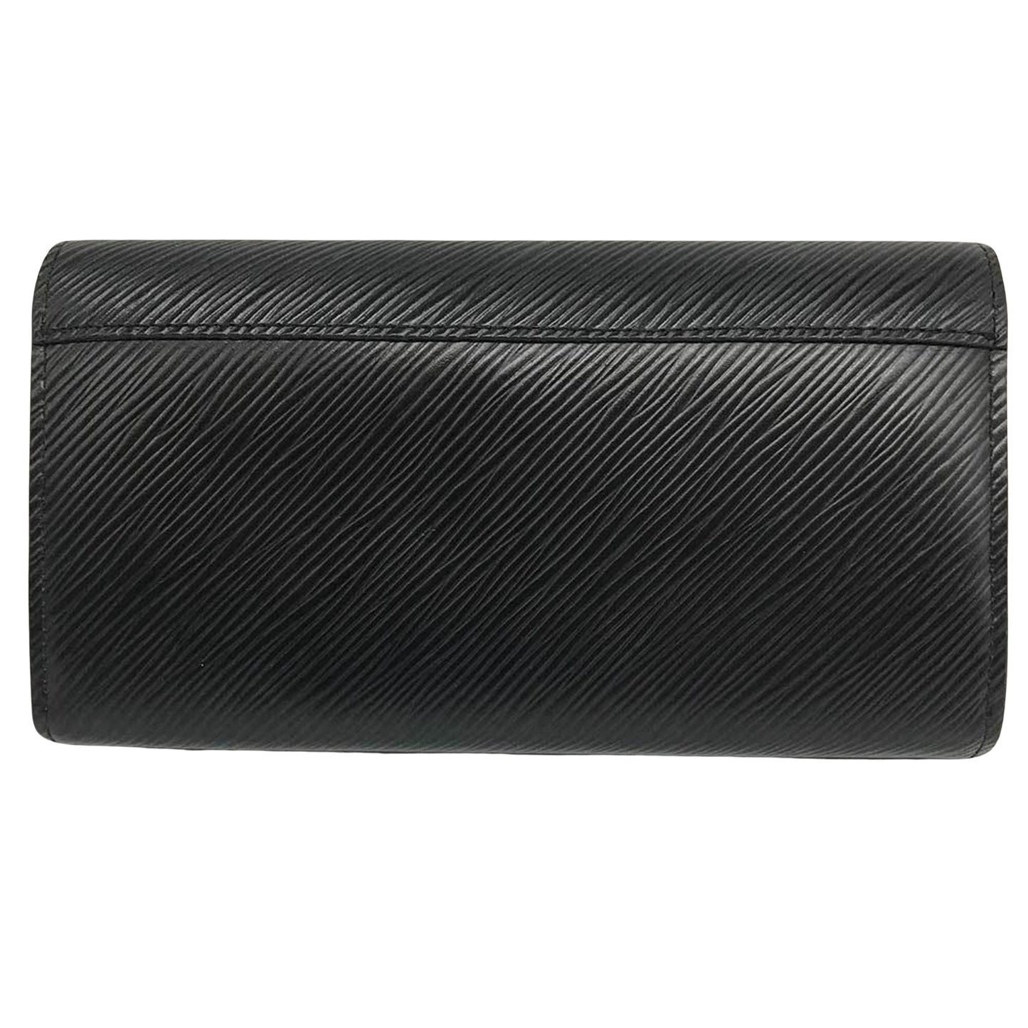 Louis Vuitton Black Leather Portefeuille Twist