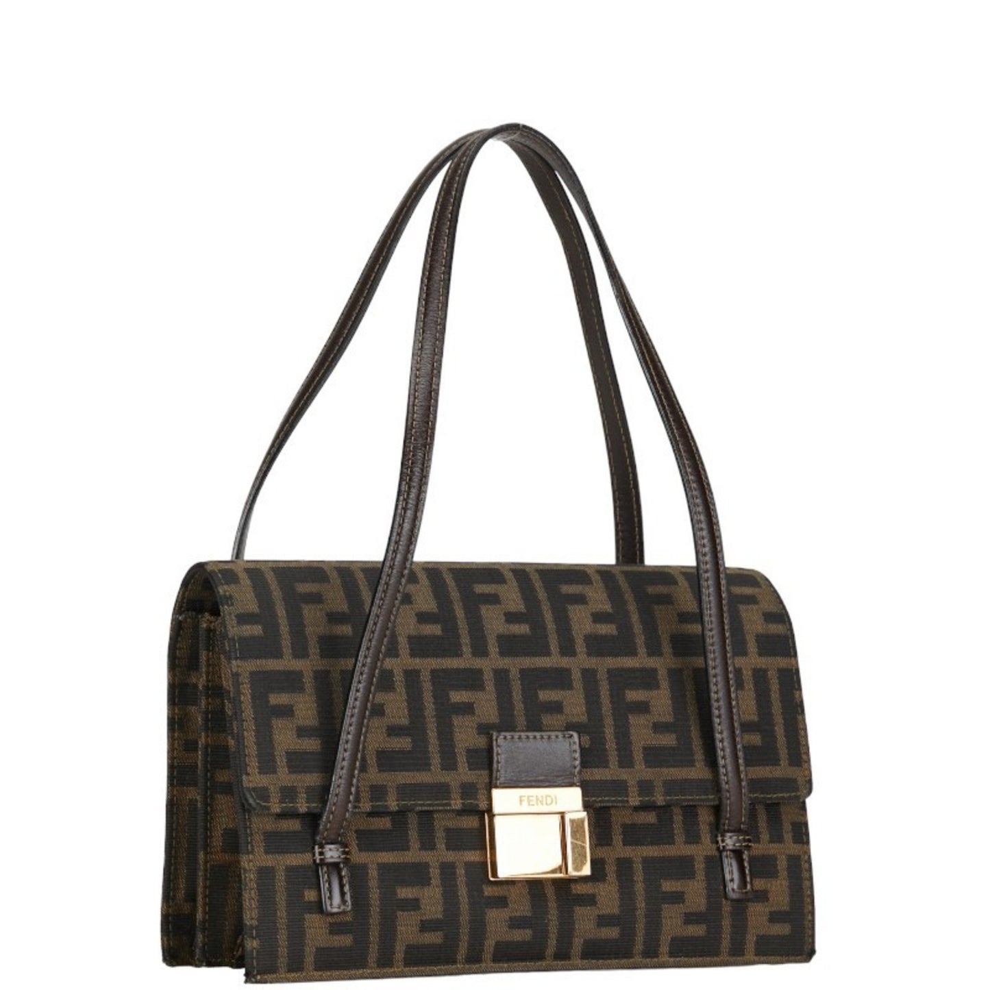 Fendi Brown Canvas Zucca