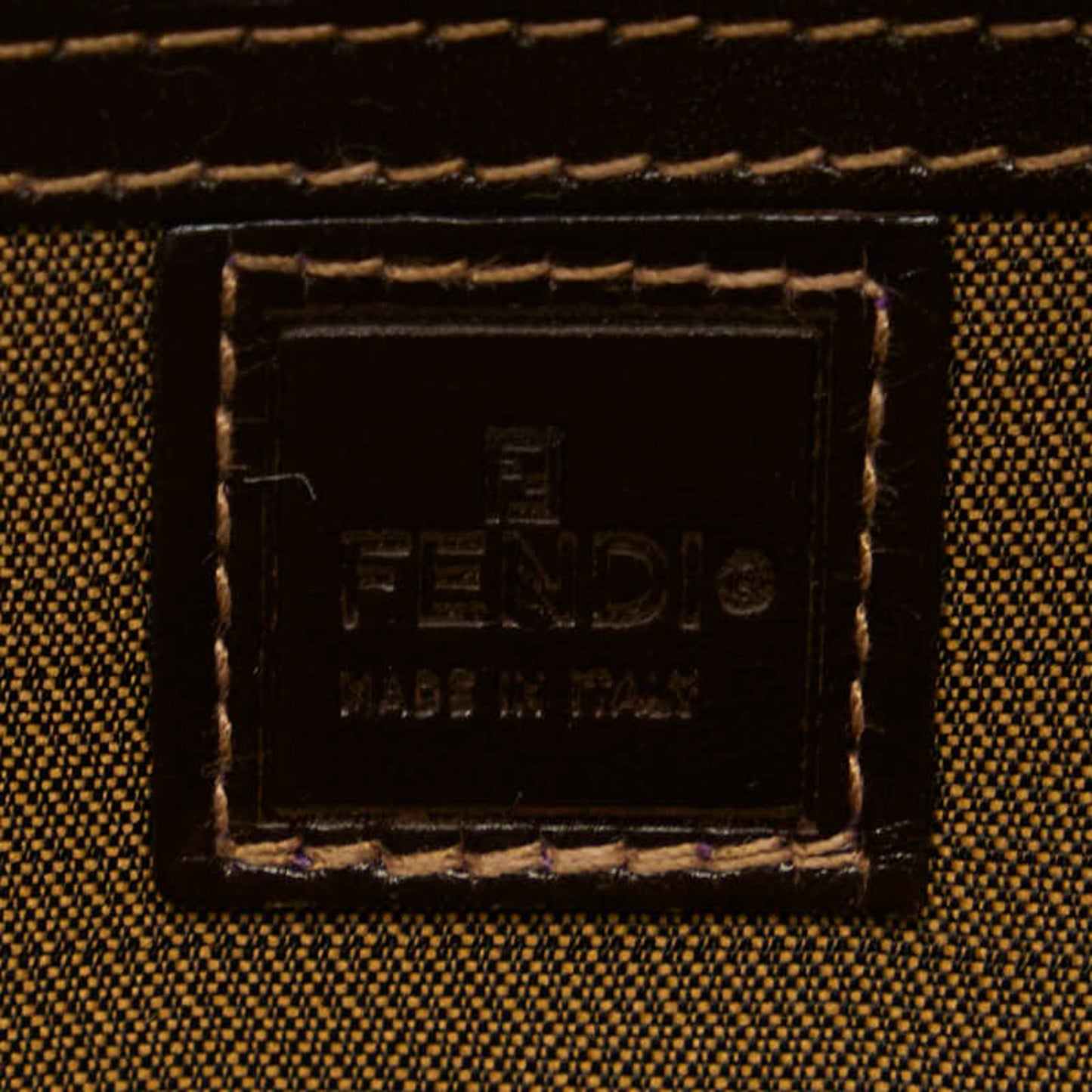 Fendi Brown Canvas Zucca