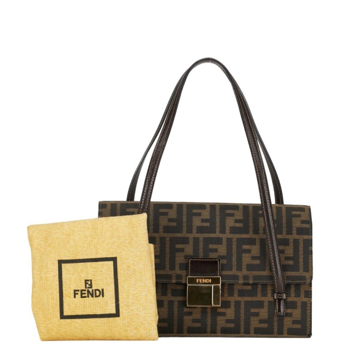 Fendi Brown Canvas Zucca