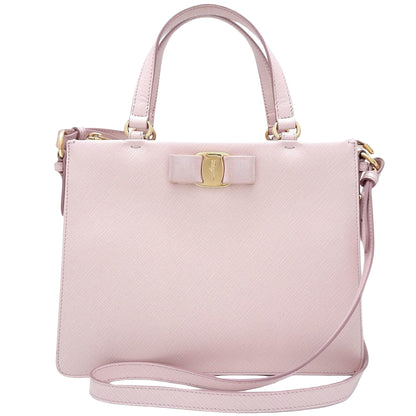 Salvatore Ferragamo Pink Leather Vara