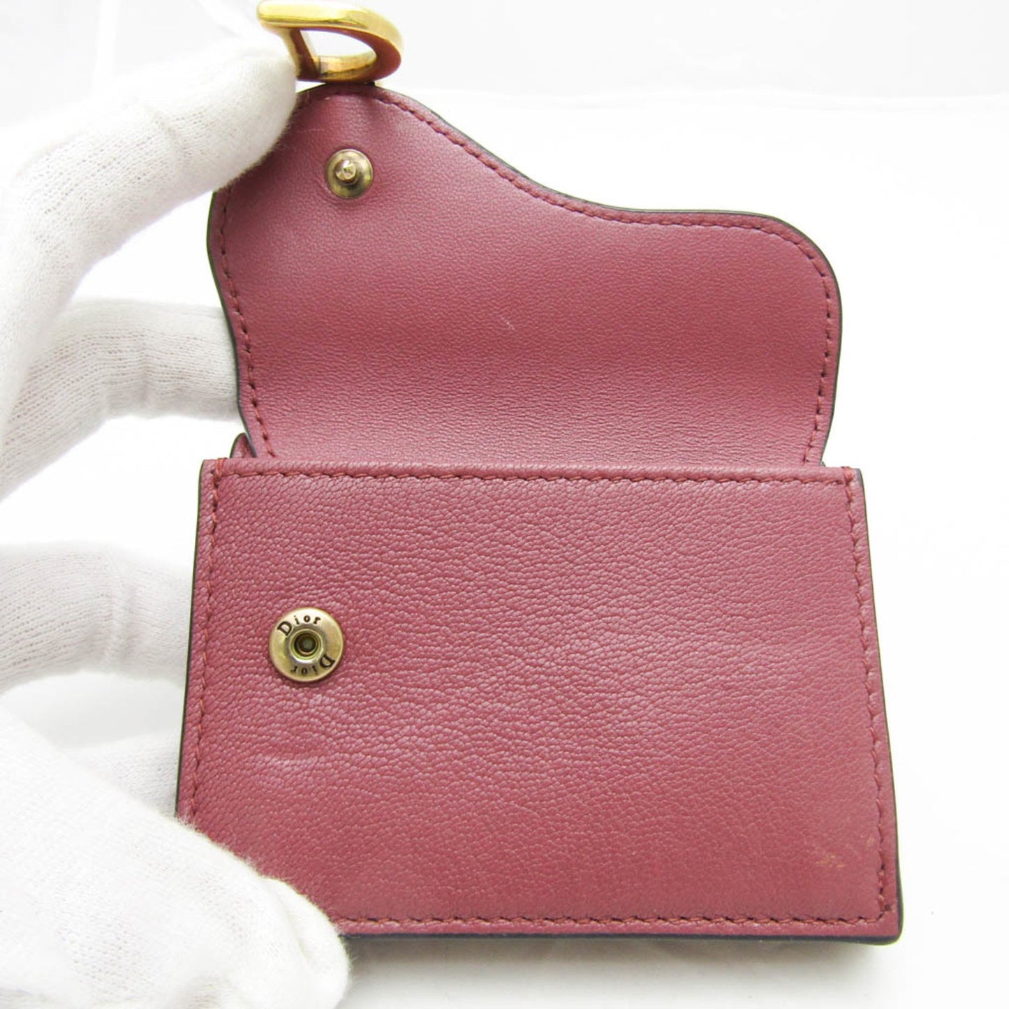Dior Pink Leather Saddle