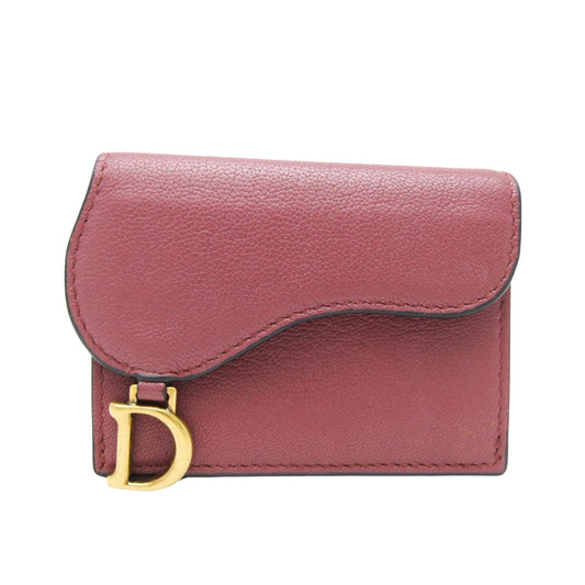 Dior Pink Leather Saddle