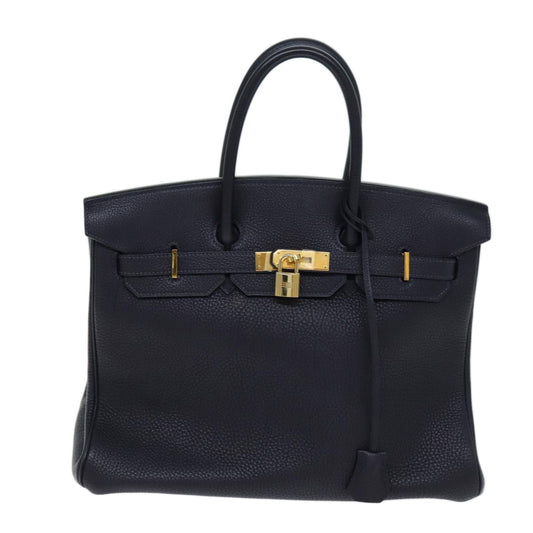 Hermès Blue Leather Birkin 35