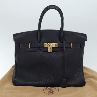 Hermès Blue Leather Birkin 35