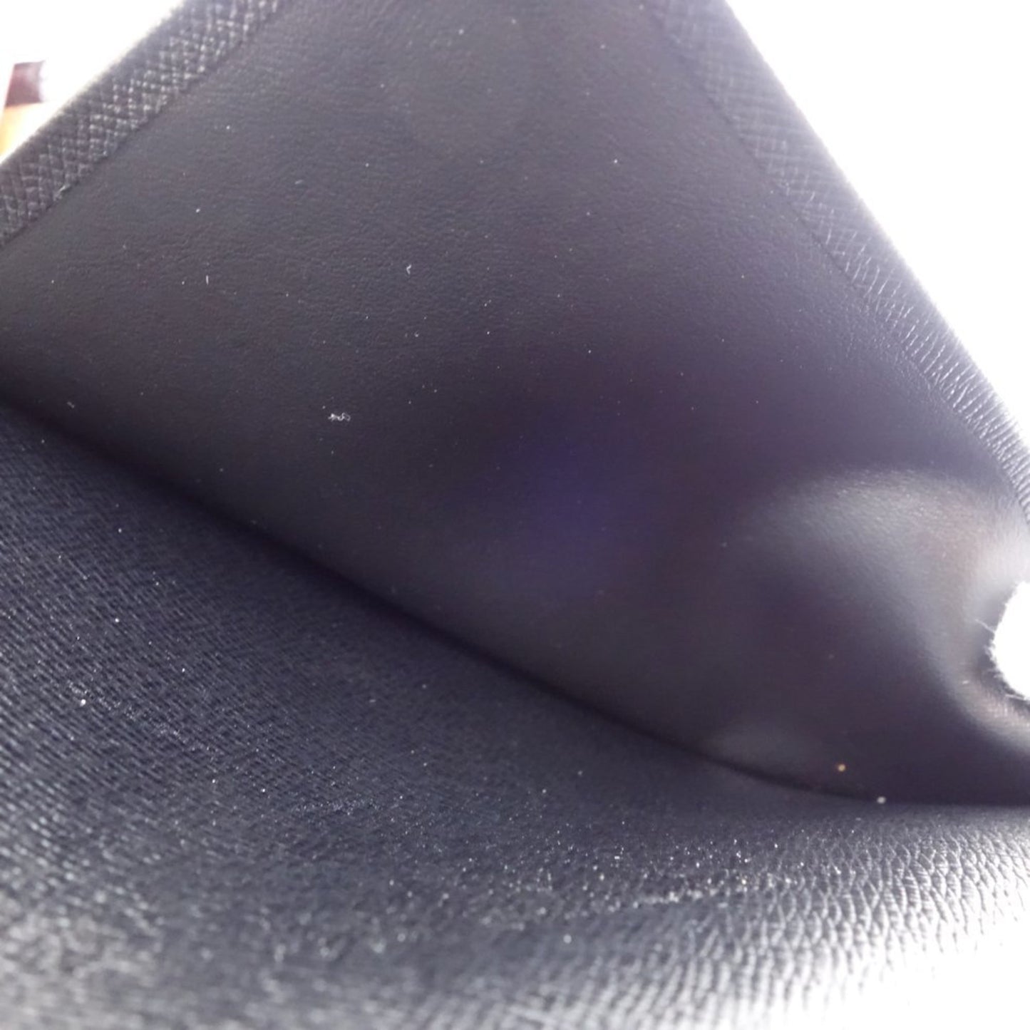 Louis Vuitton Black Leather Agenda Mm
