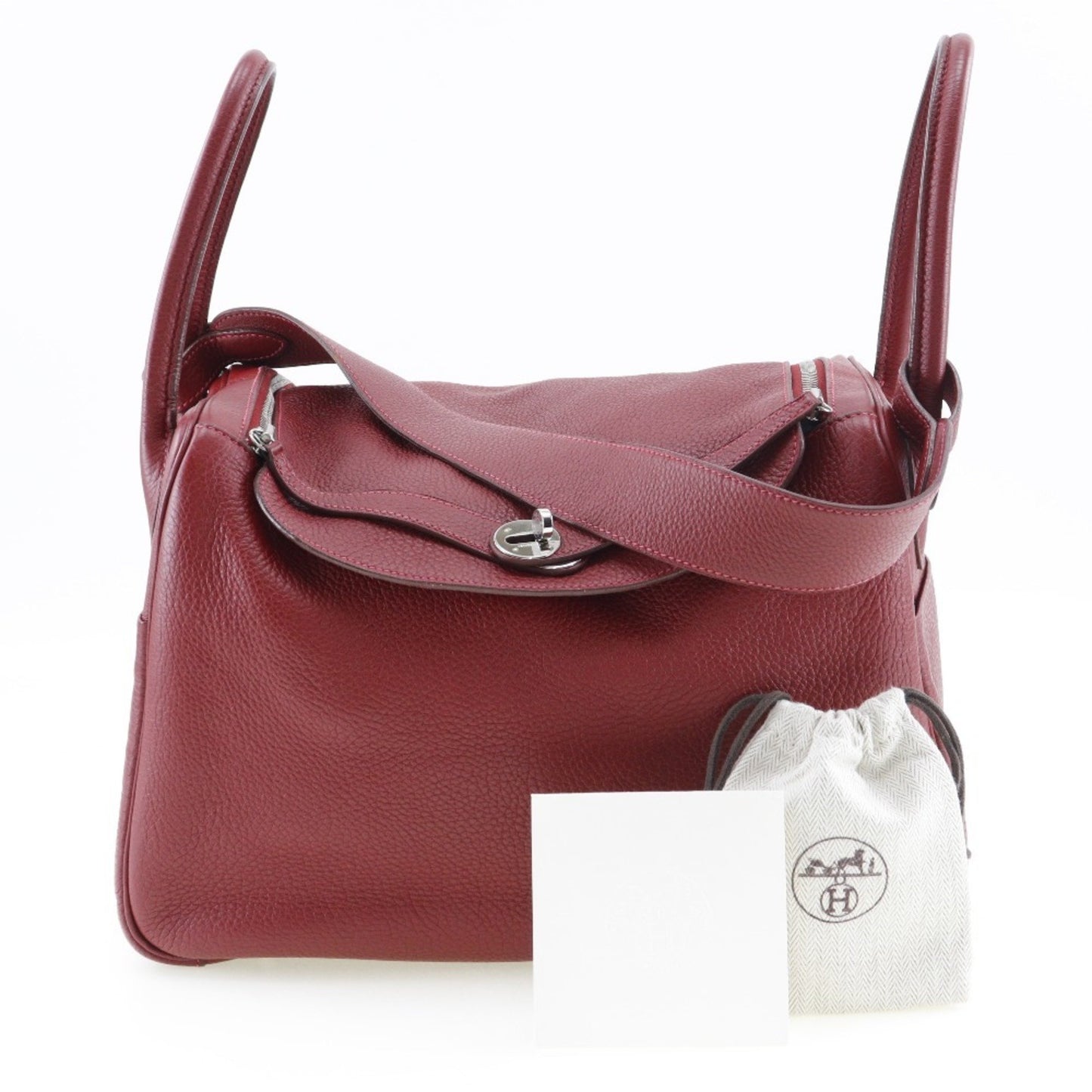 Hermès Red Leather Lindy