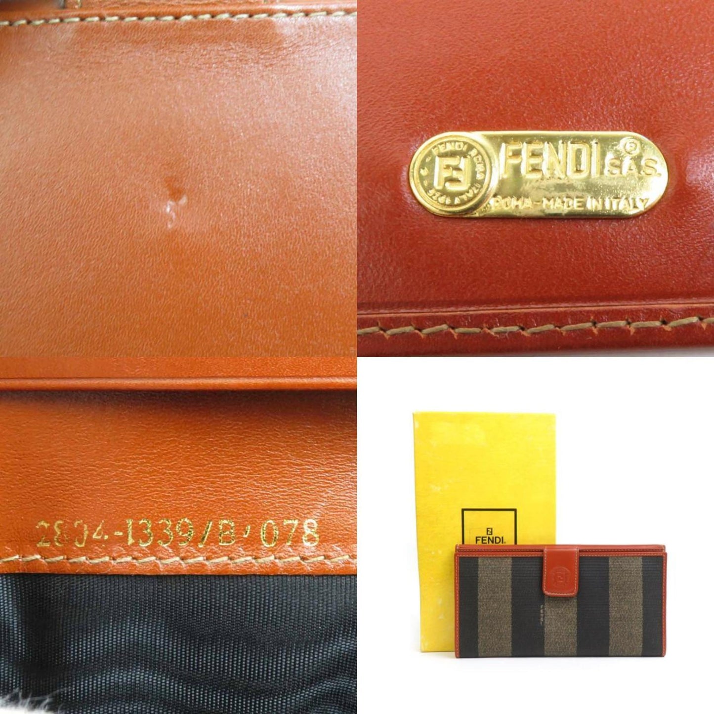 Fendi Brown Canvas Pecan