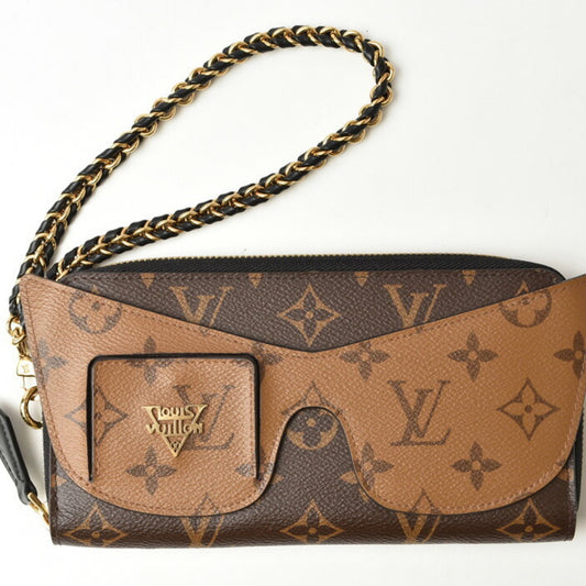 Louis Vuitton Brown Canvas Zippy