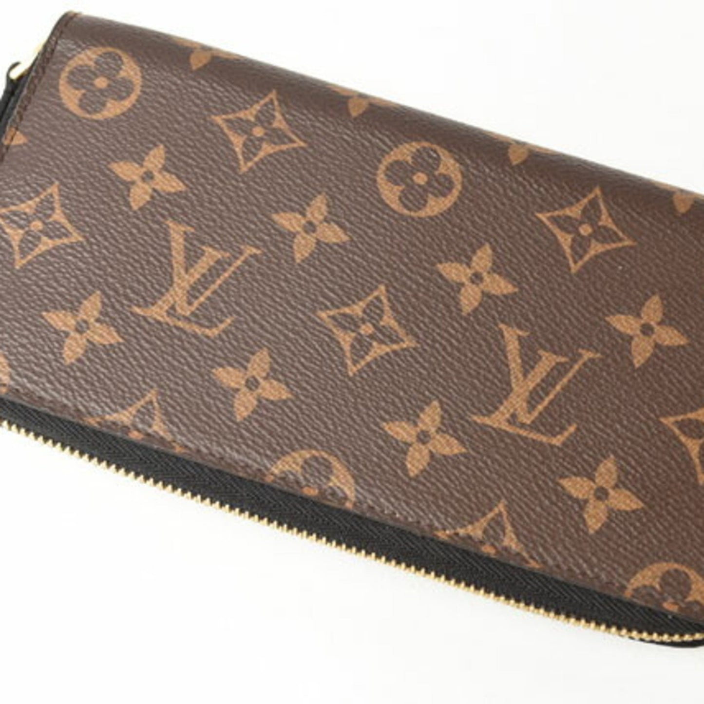 Louis Vuitton Brown Canvas Zippy