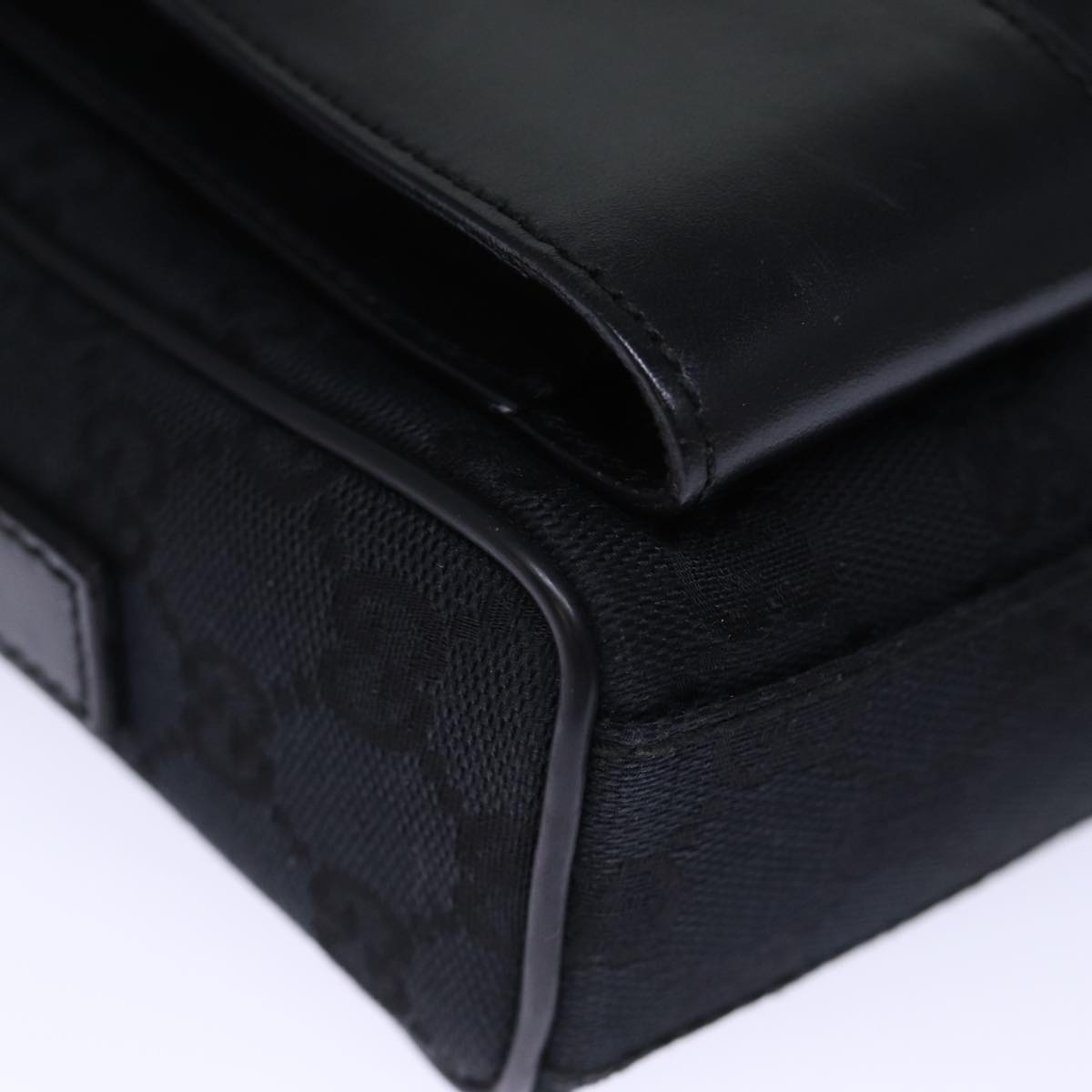 Gucci Black Canvas Gg Canvas