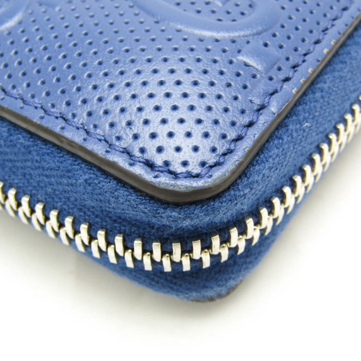 Gucci Blue Leather Diamante