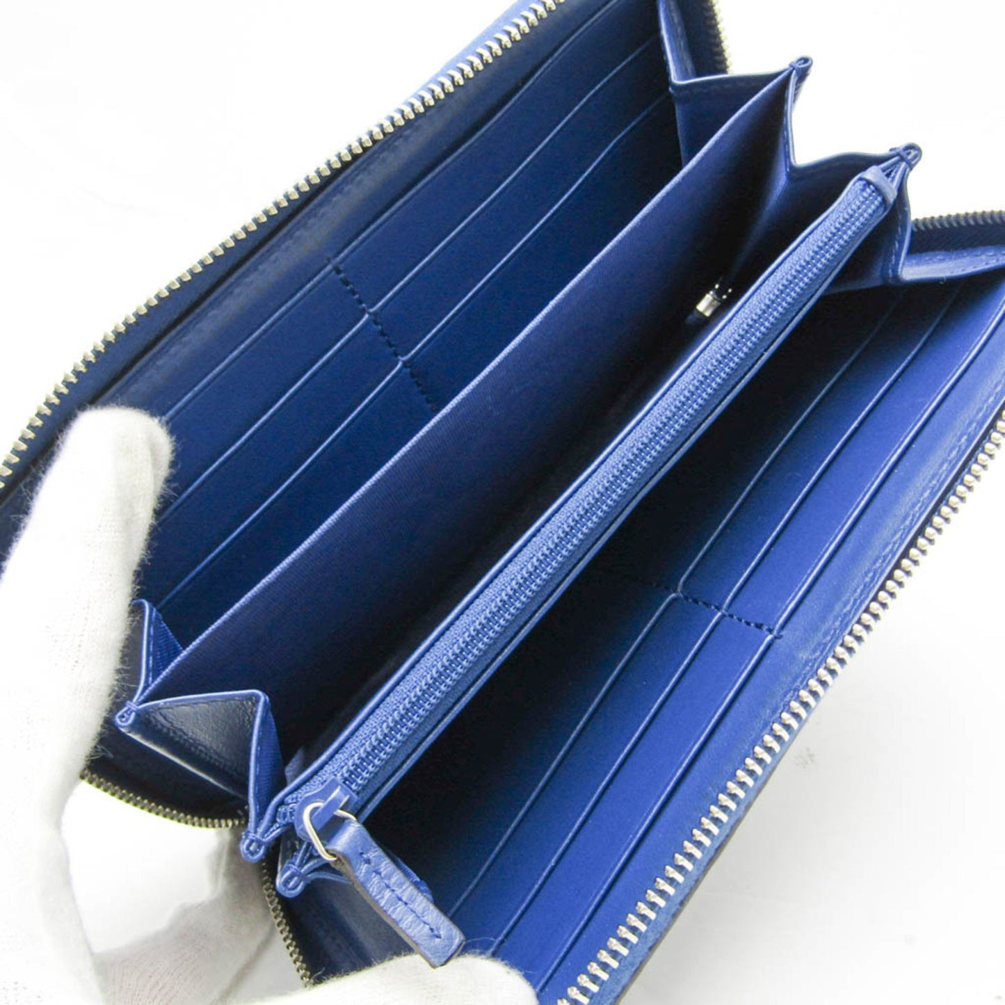 Gucci Blue Leather Diamante