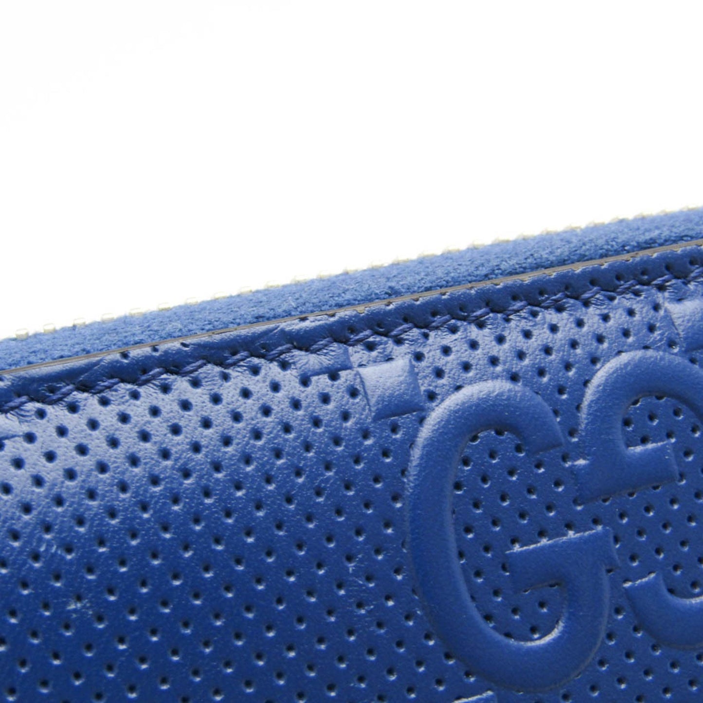 Gucci Blue Leather Diamante