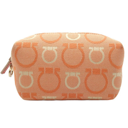 Salvatore Ferragamo Orange Canvas Gancini