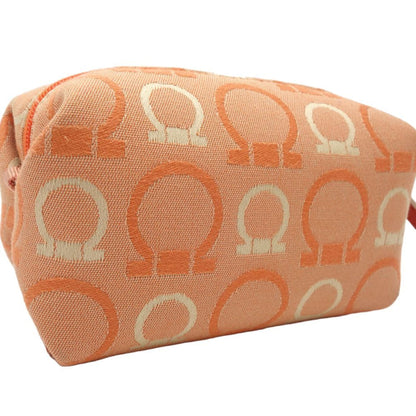 Salvatore Ferragamo Orange Canvas Gancini
