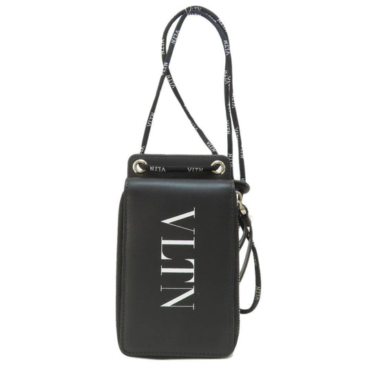 Valentino Garavani Black Leather Vltn
