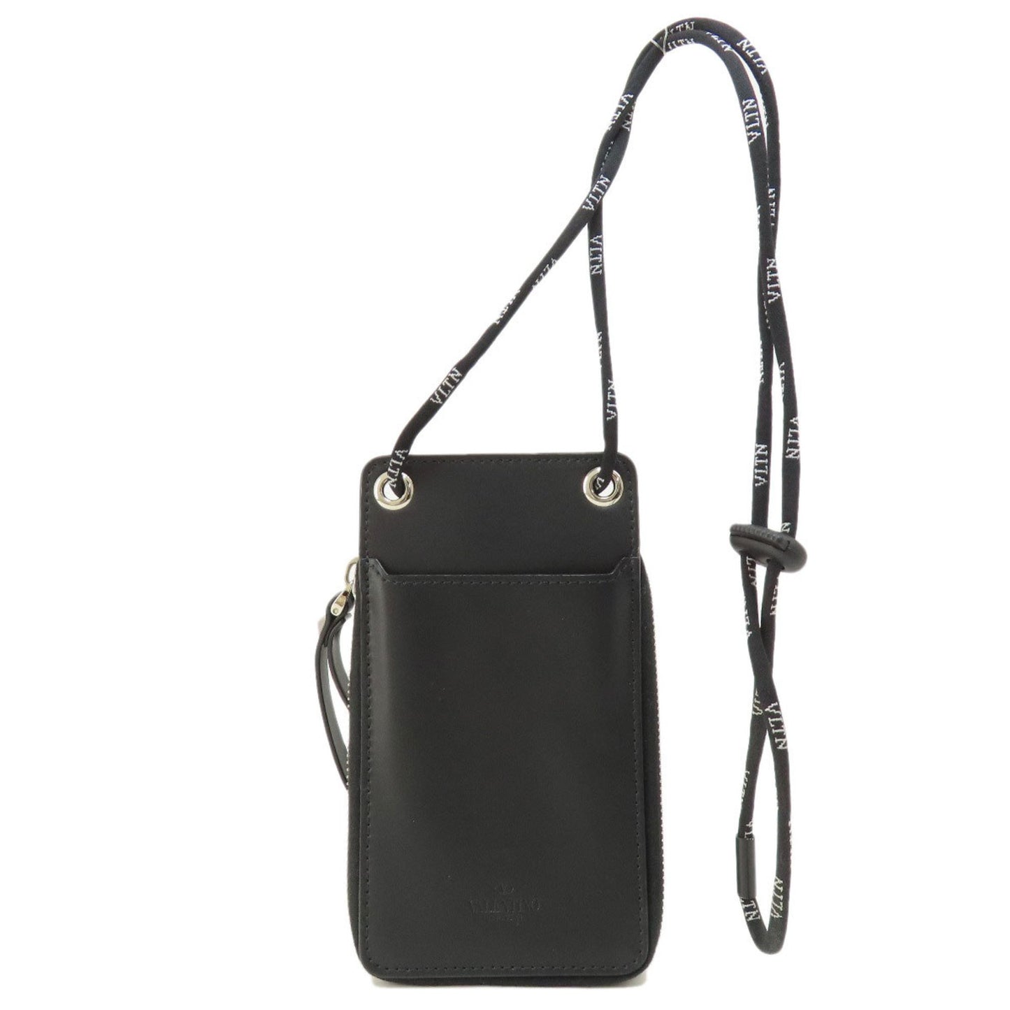 Valentino Garavani Black Leather Vltn
