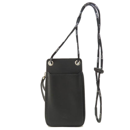 Valentino Garavani Black Leather Vltn