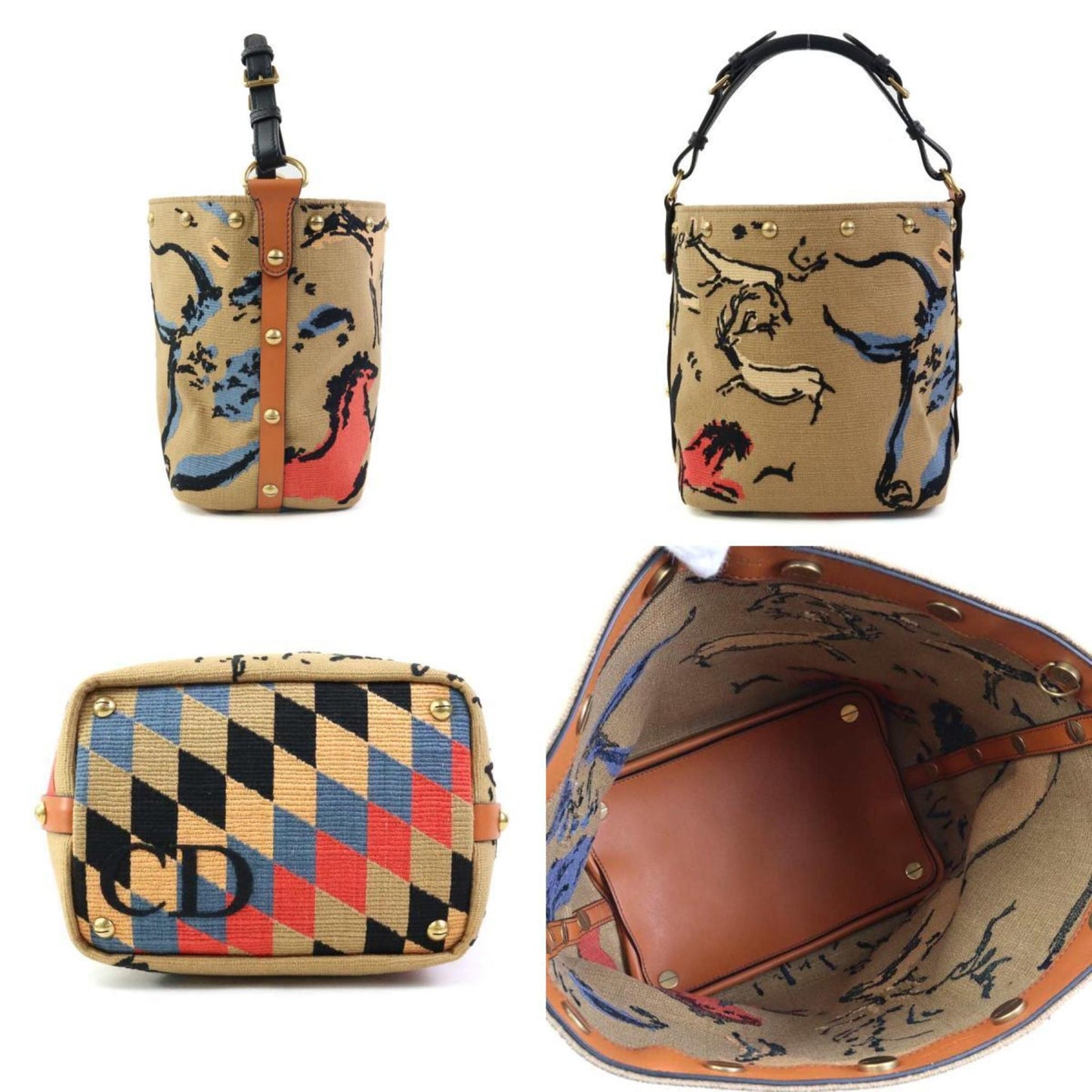 Dior Multi Canvas Handbag