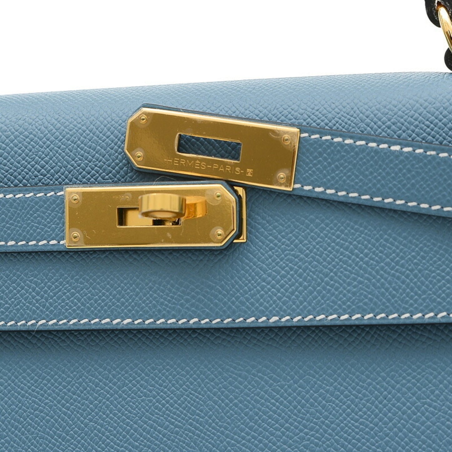 Hermès Blue Leather Kelly 28