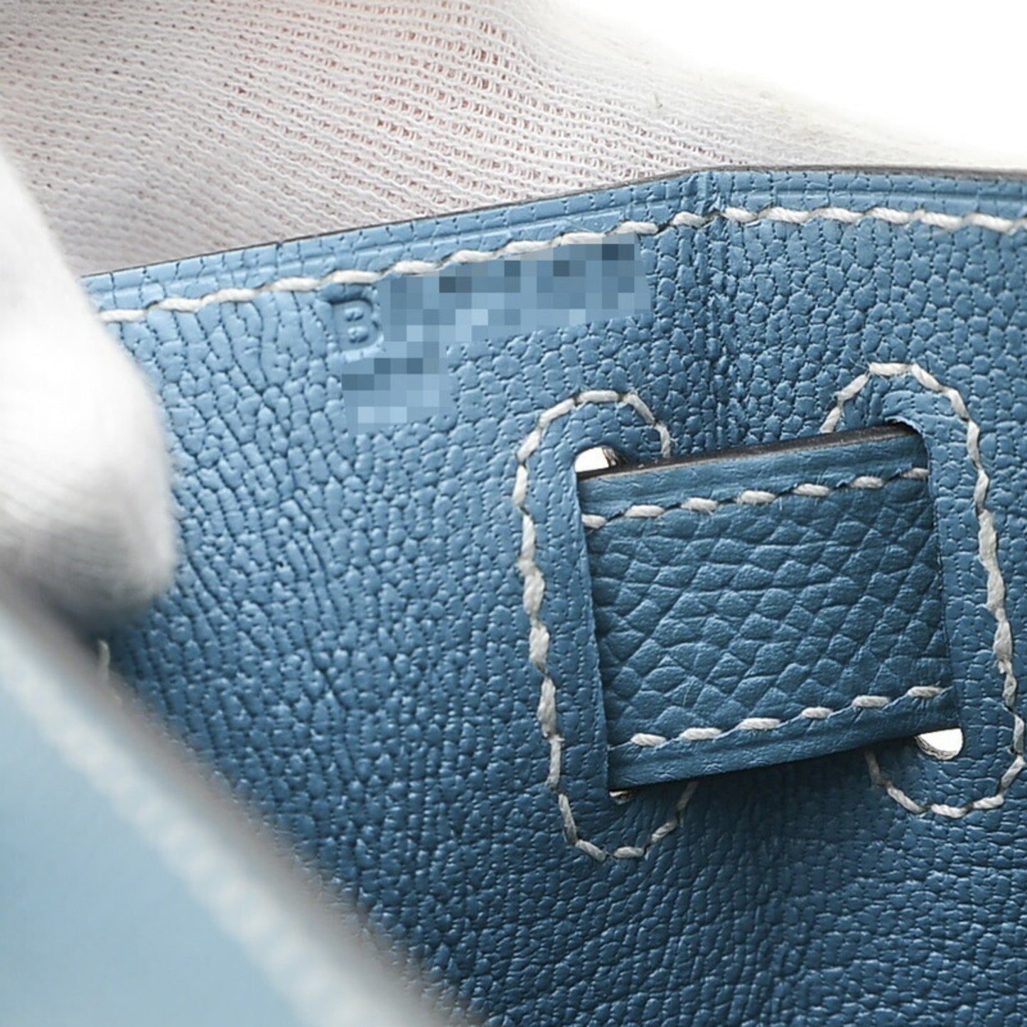 Hermès Blue Leather Kelly 28