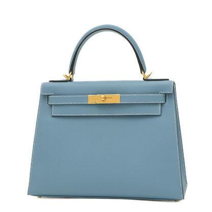 Hermès Blue Leather Kelly 28