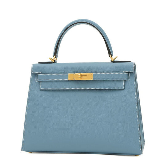 Hermès Blue Leather Kelly 28