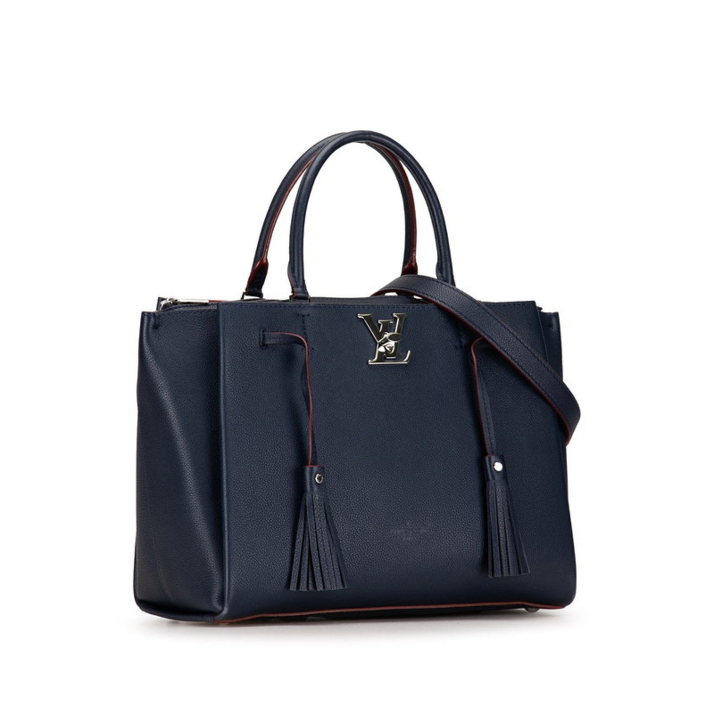 Louis Vuitton Blue Leather Lockme