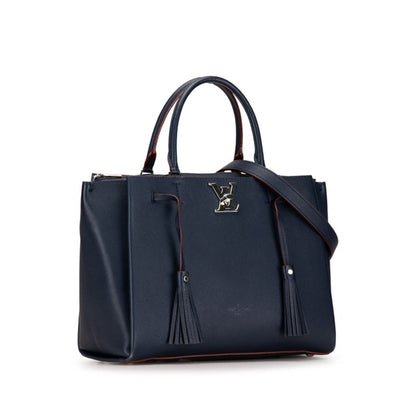 Louis Vuitton Blue Leather Lockme