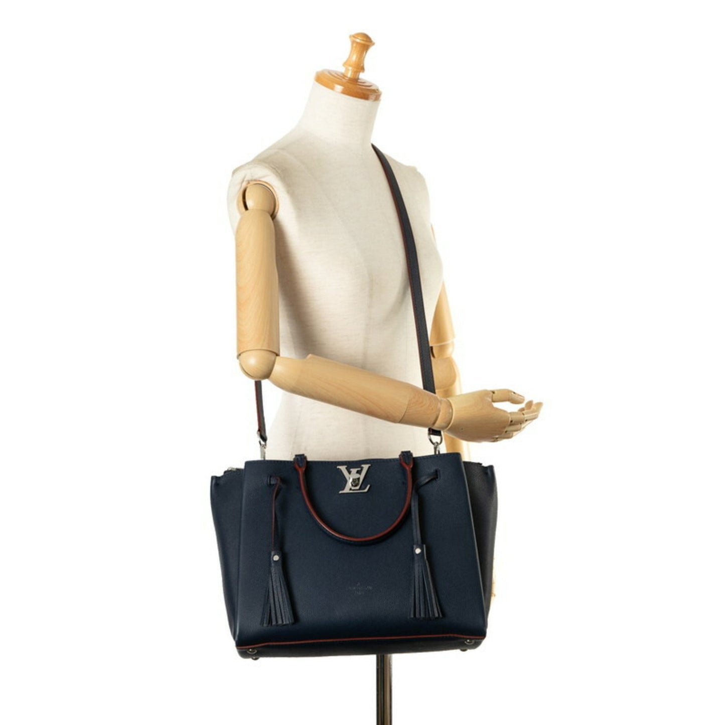 Louis Vuitton Blue Leather Lockme