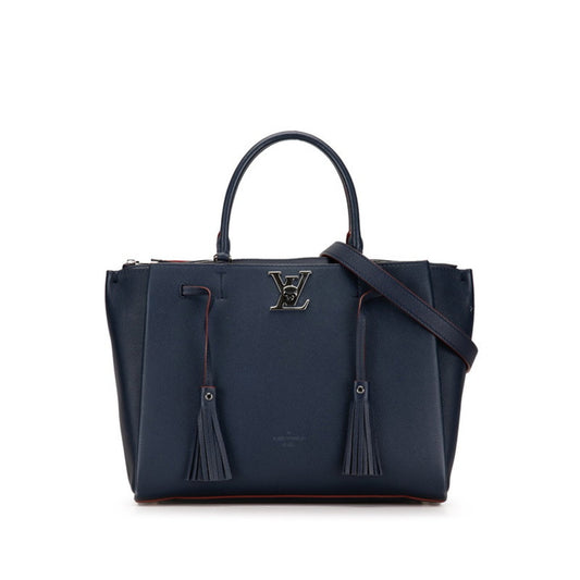 Louis Vuitton Blue Leather Lockme