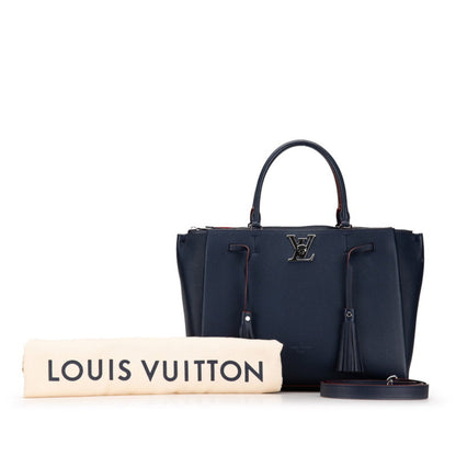 Louis Vuitton Blue Leather Lockme