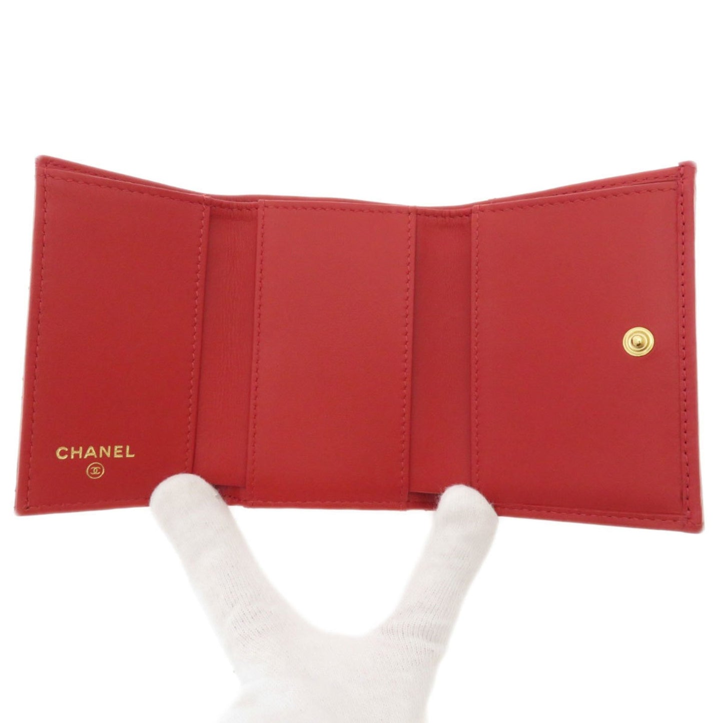 Chanel Red Leather Matelassé