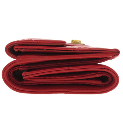Chanel Red Leather Matelassé