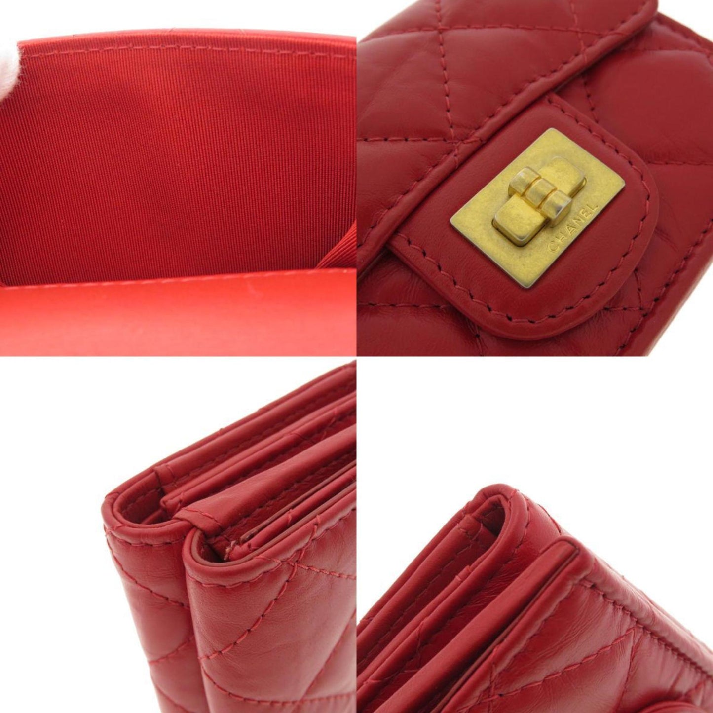 Chanel Red Leather Matelassé