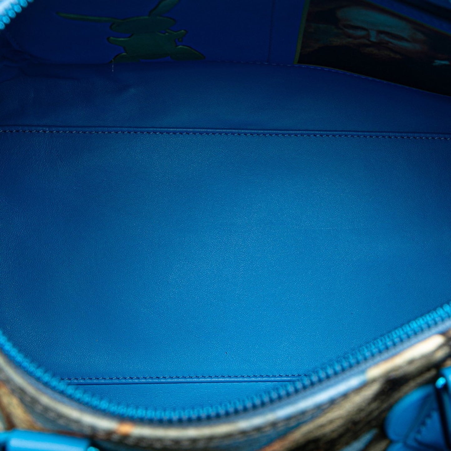 Louis Vuitton Blue Leather Speedy 30