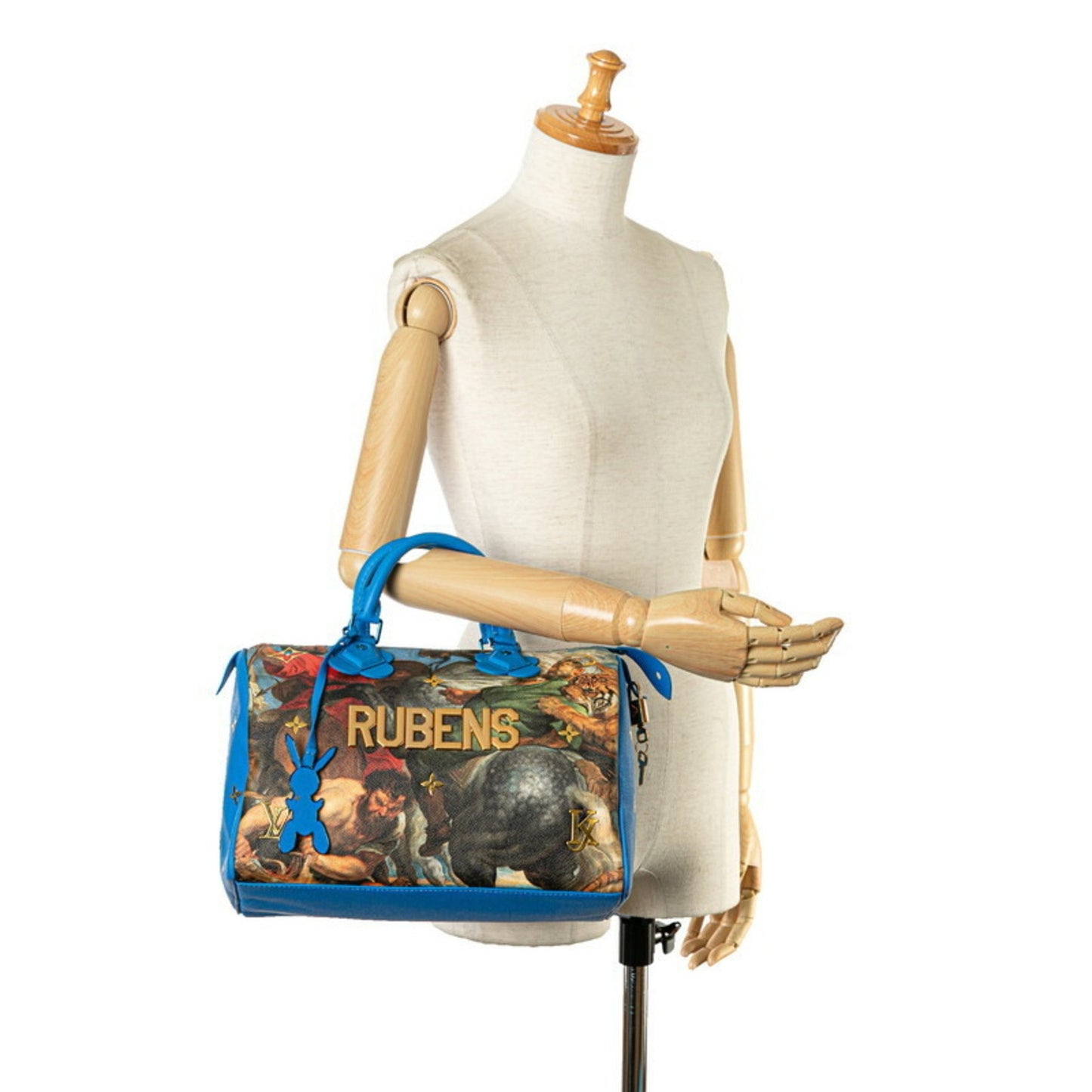 Louis Vuitton Blue Leather Speedy 30