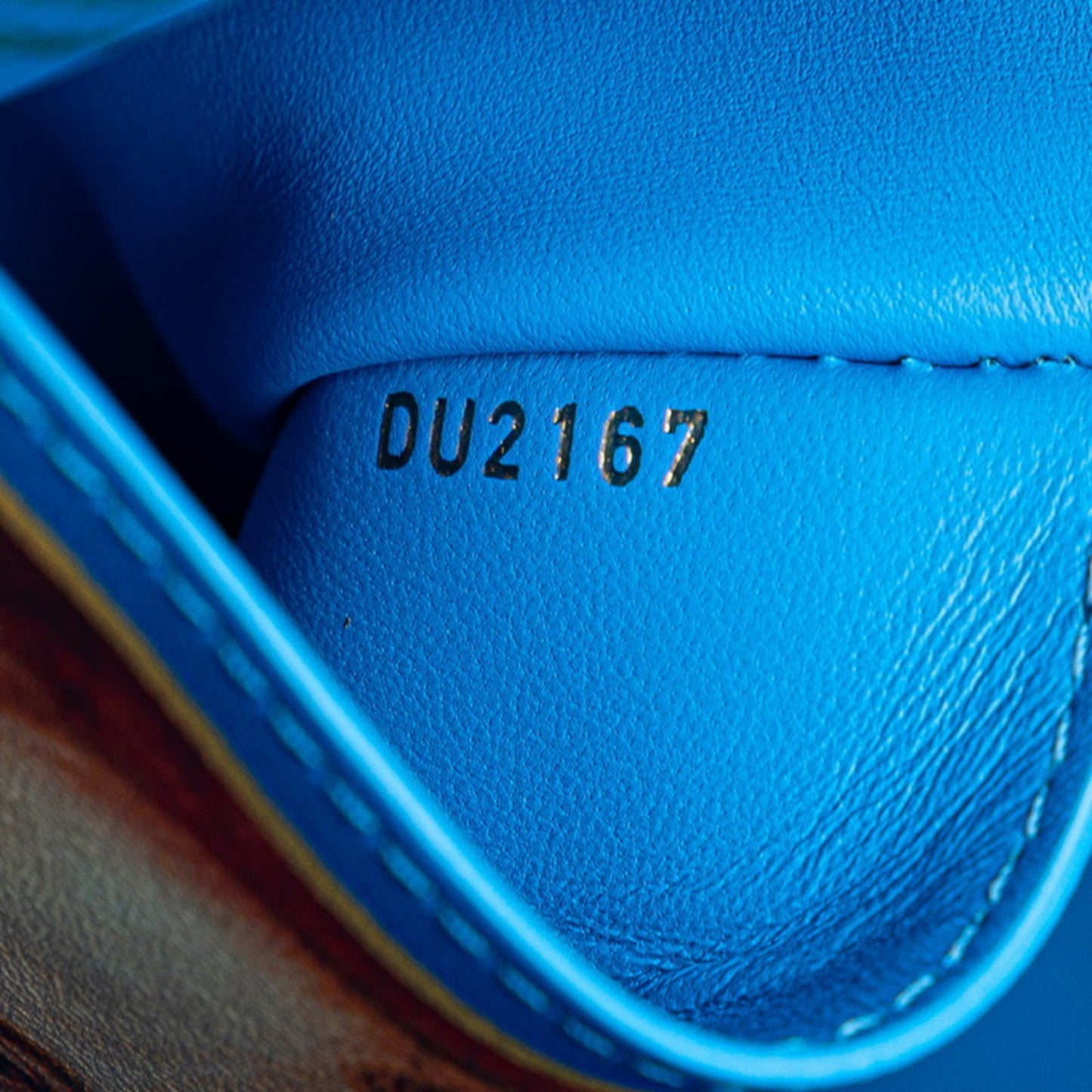 Louis Vuitton Blue Leather Speedy 30