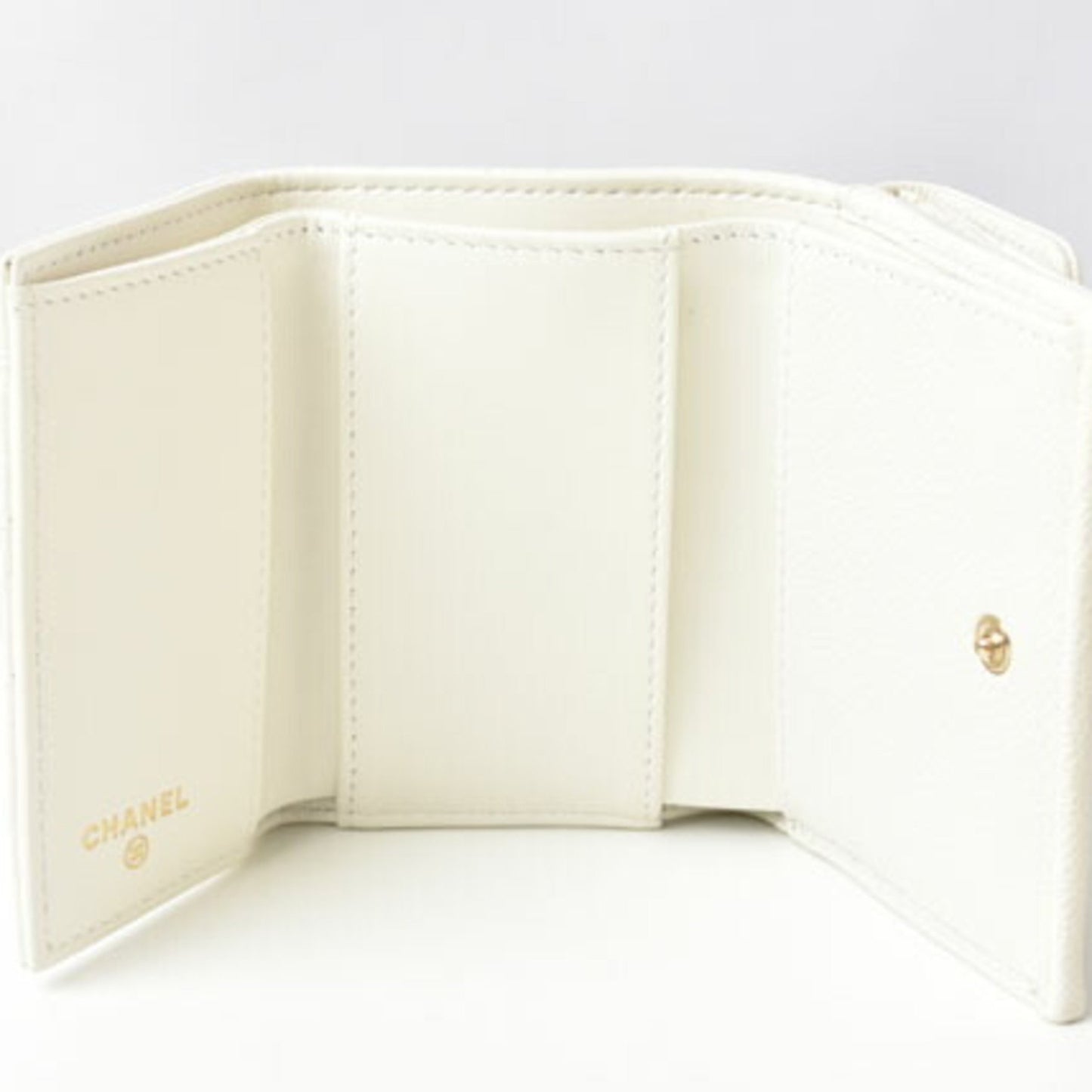 Chanel White Leather Boy