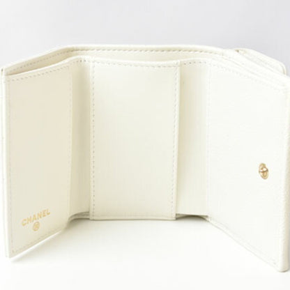 Chanel White Leather Boy