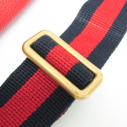 Gucci Red Leather Logo