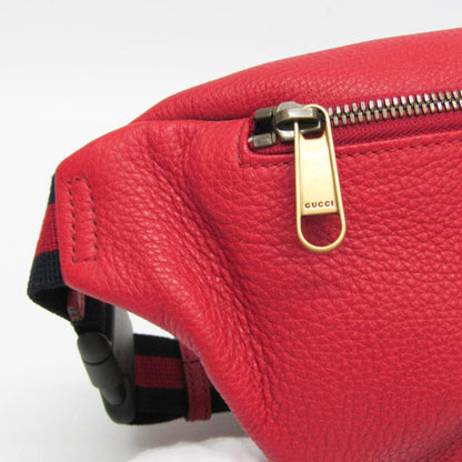 Gucci Red Leather Logo