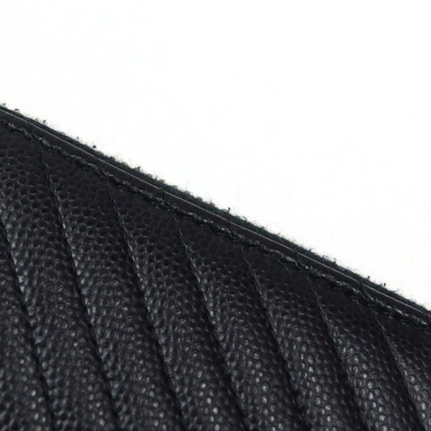 Chanel Black Leather V-stich