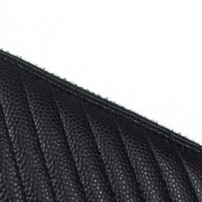 Chanel Black Leather V-stich