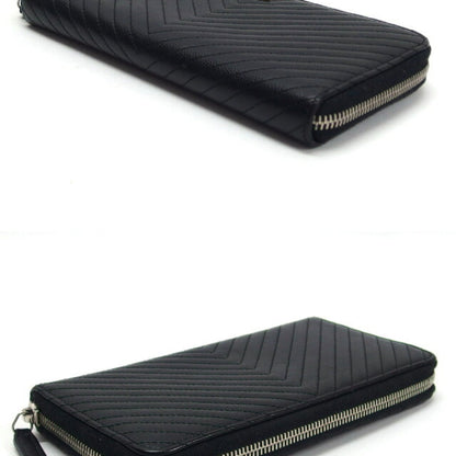 Chanel Black Leather V-stich